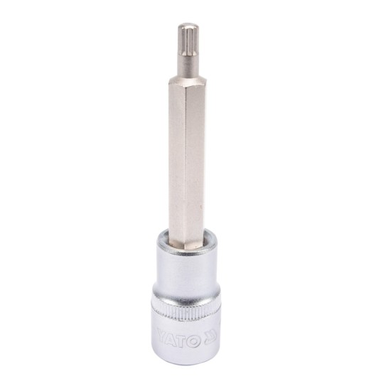 Bithegy dugófejjel SPLINE M6 1/2" 100 mm hosszú YATO