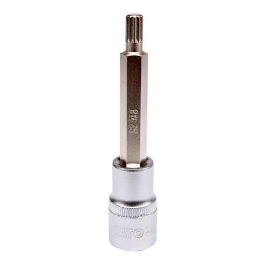 Bithegy dugófejjel SPLINE M8 1/2" 100 mm hosszú YATO
