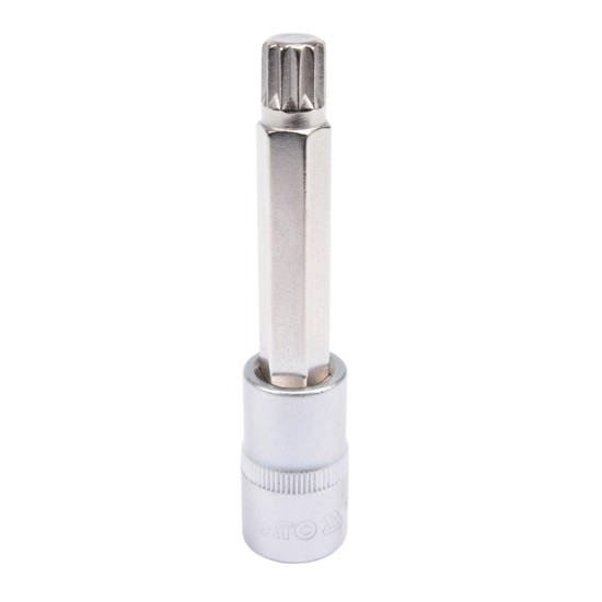 Bithegy dugófejjel SPLINE M12 1/2" 100 mm hosszú YATO