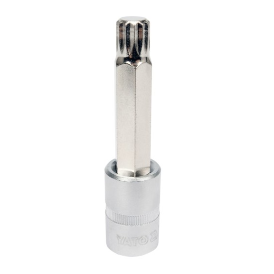 Bithegy dugófejjel SPLINE M14 1/2" 100 mm hosszú YATO
