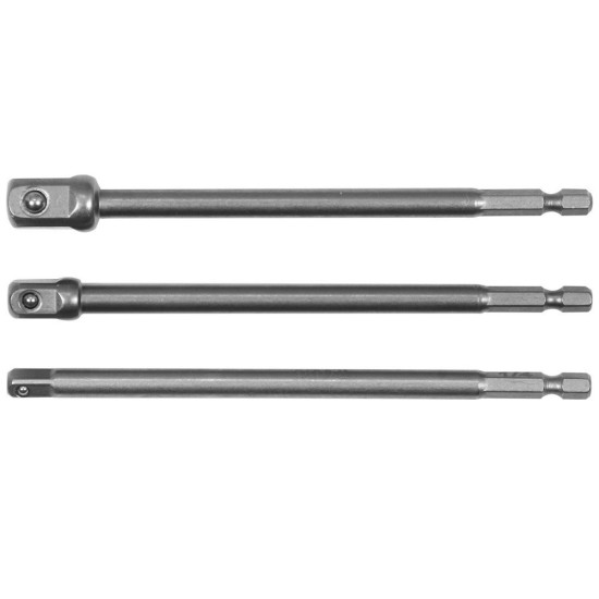 Dugókulcs adapter bitbefogású készlet 3 részes 1/4" - 3/8" - 1/2" YATO