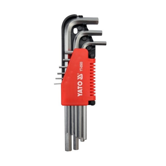 Imbuszkulcs készlet 9 részes 1,5-10 mm CrV YATO