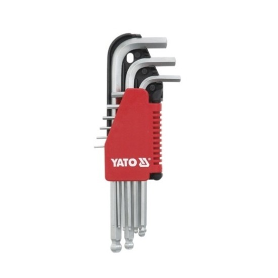 Imbuszkulcs készlet 9 részes 1,5-10 mm CrV YATO