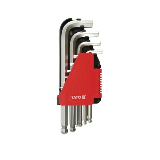 Imbuszkulcs készlet 10 részes 2,0-12 mm CrV YATO