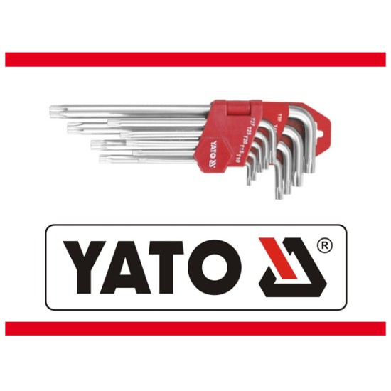 Hosszú Torx kulcs készlet 9 részes T10-T50 CrV YATO
