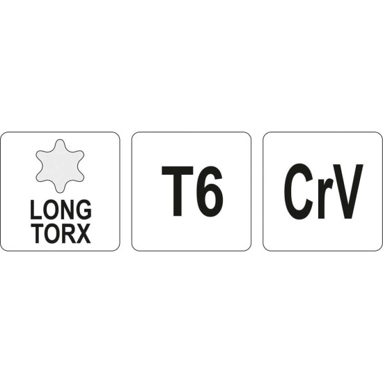 Torx kulcs T6 hosszú YATO