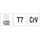 Torx kulcs T7 hosszú YATO