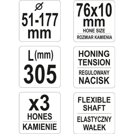 Henger hónoló 51-177 mm YATO