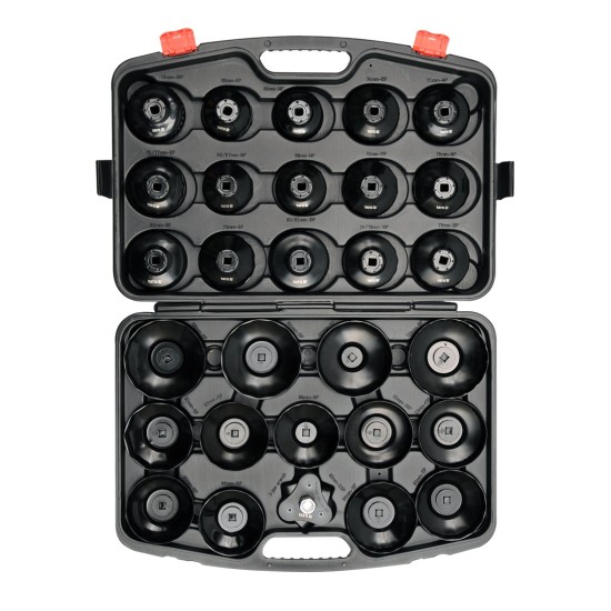 Olajszűrő leszedő dugókulcs készlet 30 részes 3/8" YATO