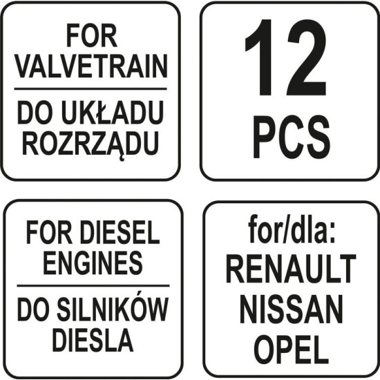 Yato dízelmotor vezérlés rögzítő klt., Renault-Nissan-Opel