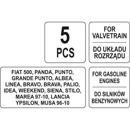 Vezérműrögzítő készlet 5 részes YATO