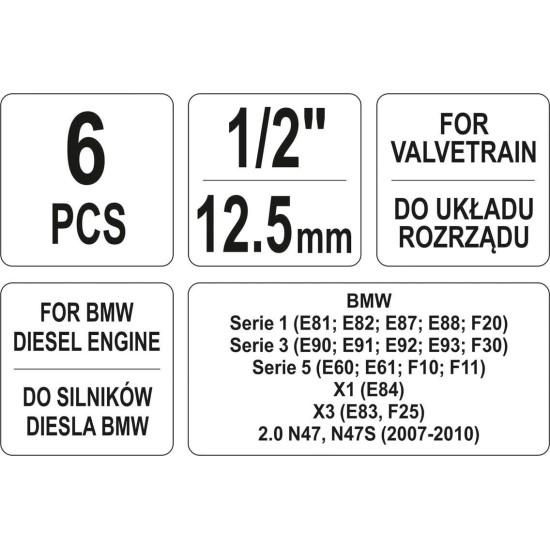 Yato dízelmotor vezérlés rögzítő klt., BMW