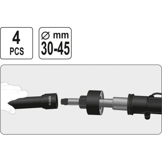 Kormányrúd telepítő készlet 30-45 mm YATO