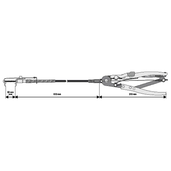 Vízcsőbilincs fogó flexibilis 613 mm YATO