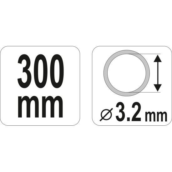 Karos zsírzóhoz tömlő 300 mm YATO
