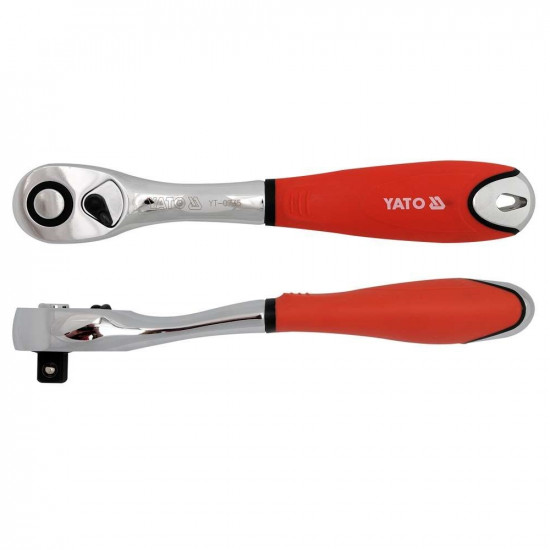 Racsnis hajtószár 1/2" 255 mm 72T hajlított szár CrV YATO