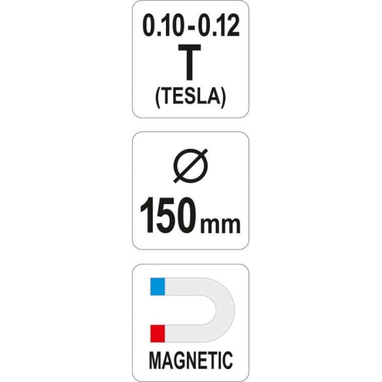 Mágneses csavargyűjtő tál 150 mm YATO