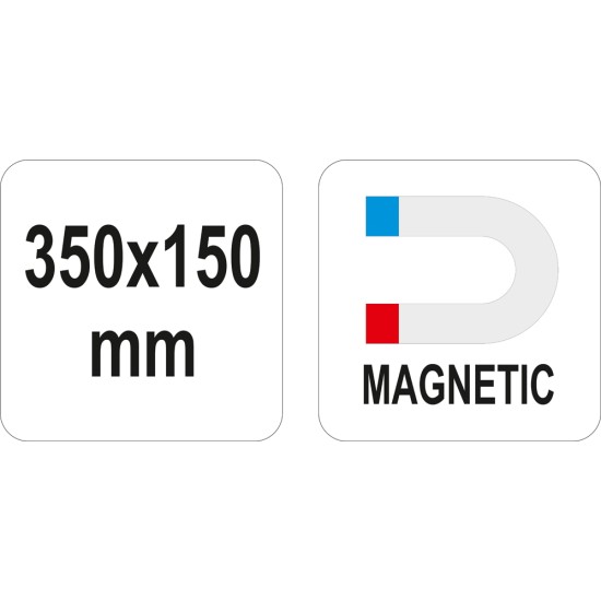 Mágnestálca 350 mm x 150 mm YATO