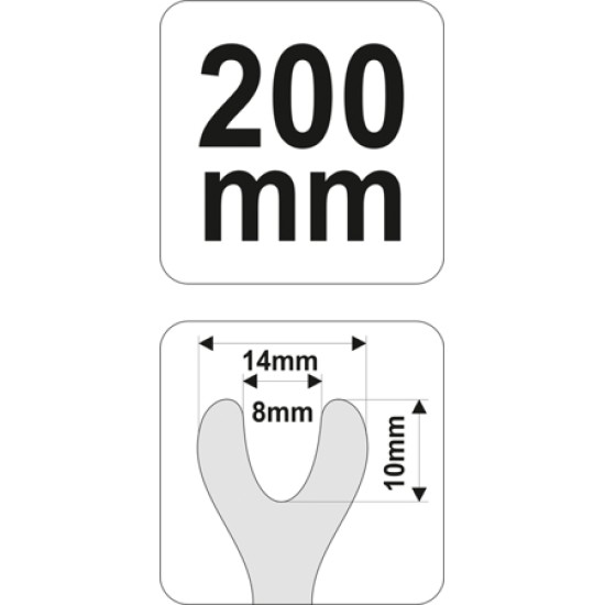 Kárpitkiszedő 200 mm(14 mm x 8 mm x 10 mm)YATO