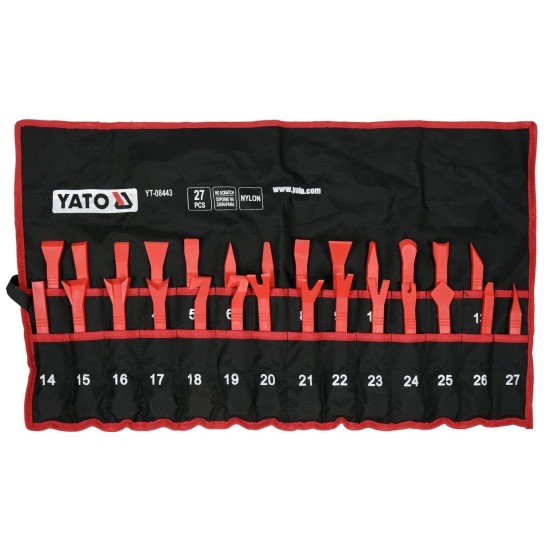 Kárpitkiszedő készlet 27 részes YATO Kárpitkiszedő készlet 27 részes YATO