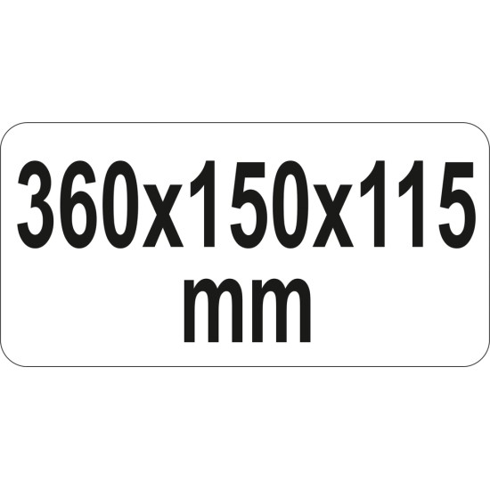Szerszámosláda fém 360 x 150 x 115 mm YATO