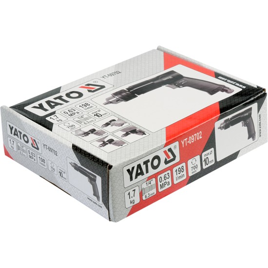 Pneumatikus fúró 10 mm YATO
