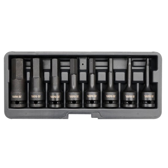 Gépi bit Imbusz dugókulcs készlet 8 részes 1/2": 6-19 mm YATO