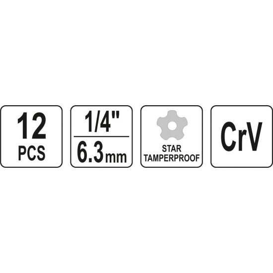 YATO 12 részes autóklíma szerelő készlet 1/4"