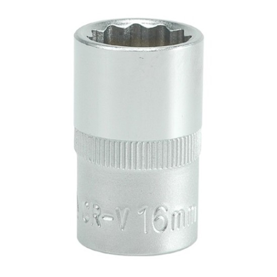Dugókulcs 1/2" 16 mm 12 szögletű YATO