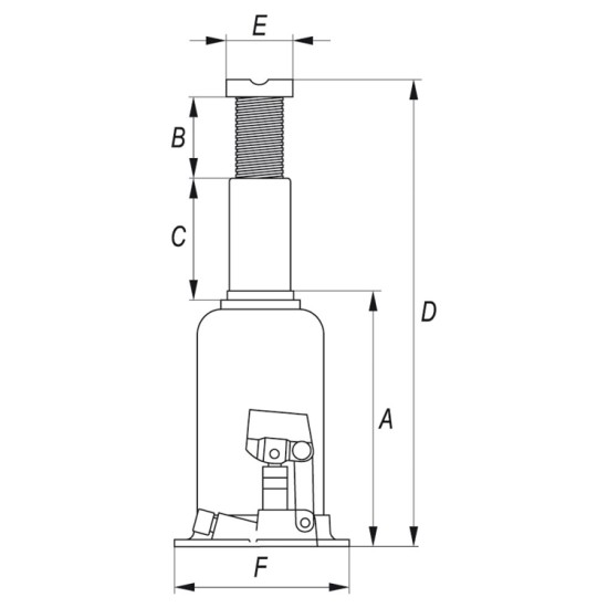 Hidraulikus emelő 10t YATO