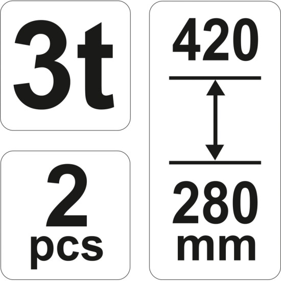 Tartó bak 3t (2 db/cs) YATO