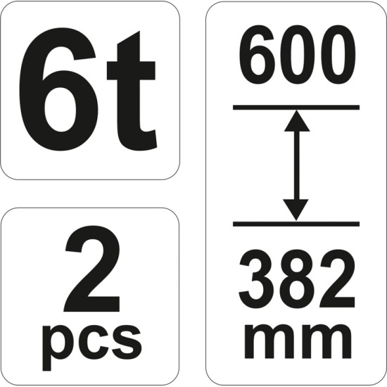Tartó bak 6t (2 db/cs) YATO