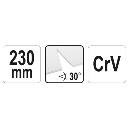 Lemezvágó fogó 30° 230 mm CrV YATO