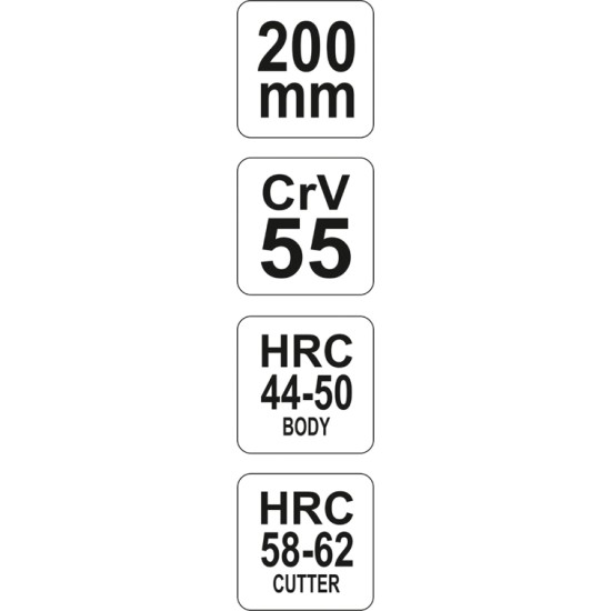 Hosszúcsőrű fogó 200 mm CrV55 YATO