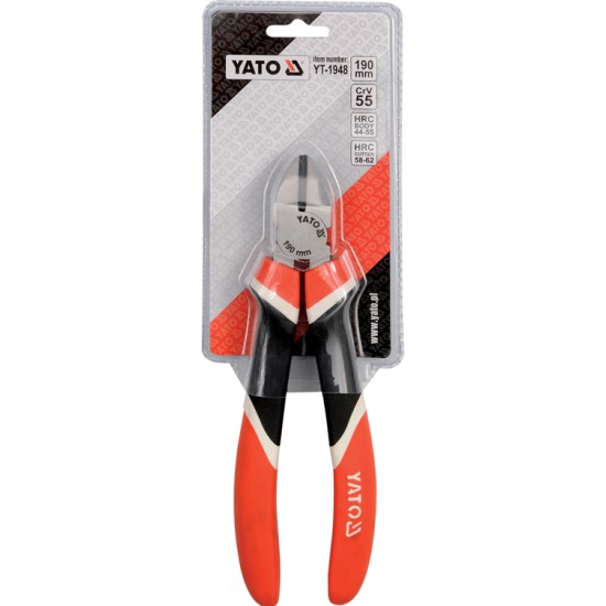 Oldalcsípő fogó profi 180 mm CrV YATO