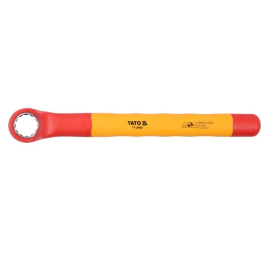 Hajlított csillagkulcs 18 mm / 230 mm 1000 V-ig szigetelt CrV YATO