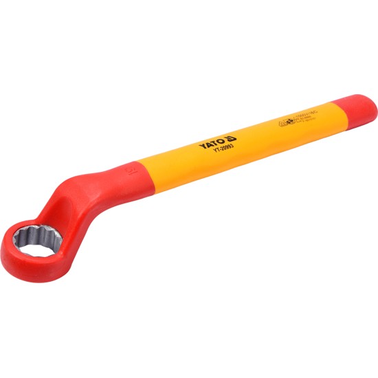 Hajlított csillagkulcs 19 mm / 230 mm 1000 V-ig szigetelt CrV YATO