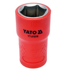 Dugókulcs 3/8" 16 mm 1000 V-ig szigetelt YATO