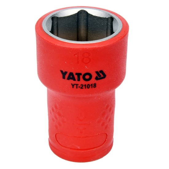 Dugókulcs 3/8" 18 mm 1000 V-ig szigetelt YATO