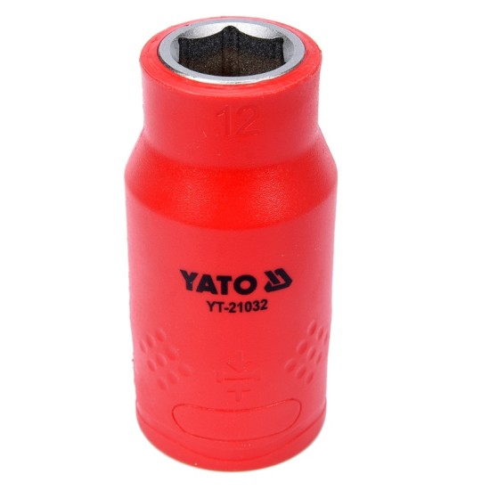 Dugókulcs 1/2" 12 mm 1000 V-ig szigetelt YATO