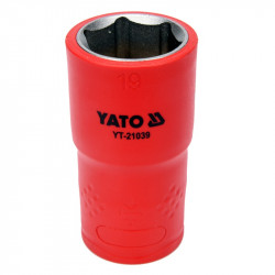 Dugókulcs 1/2" 19 mm 1000 V-ig szigetelt YATO