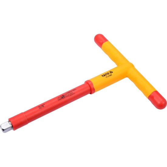 T-alakú hajtókar 3/8" 1000 V-ig szigetelt CrV YATO