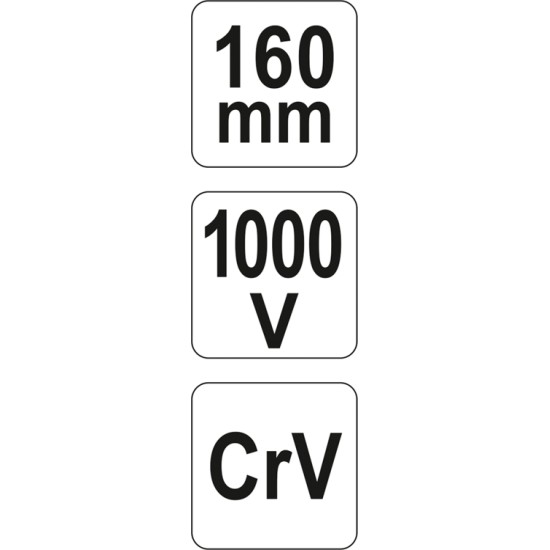 Kombinált fogó 160 mm 1000 V-ig szigetelt YATO