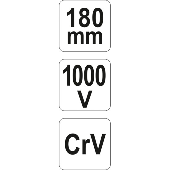 Kombinált fogó 180 mm 1000 V-ig szigetelt YATO