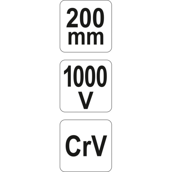 Kombinált fogó 200 mm 1000 V-ig szigetelt YATO