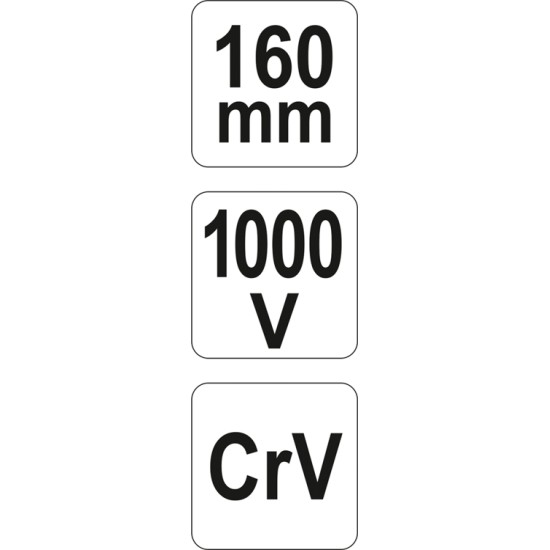 Oldalcsípő fogó 160 mm 1000 V-ig szigetelt YATO