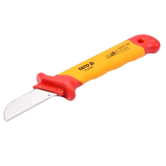 Kábelvágó kés 50 x 180 mm 1000 V-ig szigetelt YATO