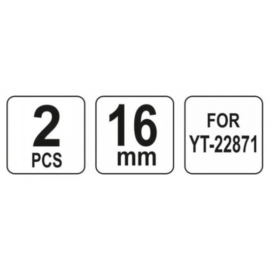 Pótél hidraulikus betonacél vágóhoz YT-22871 (2 db/cs) YATO Pótél hidraulikus betonacél vágóhoz YT-22871 (2 db/cs) YATO
