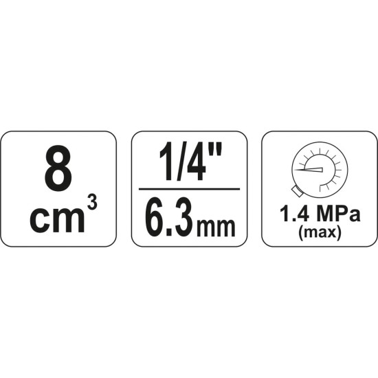 Levegő szűrő 1/4" YATO