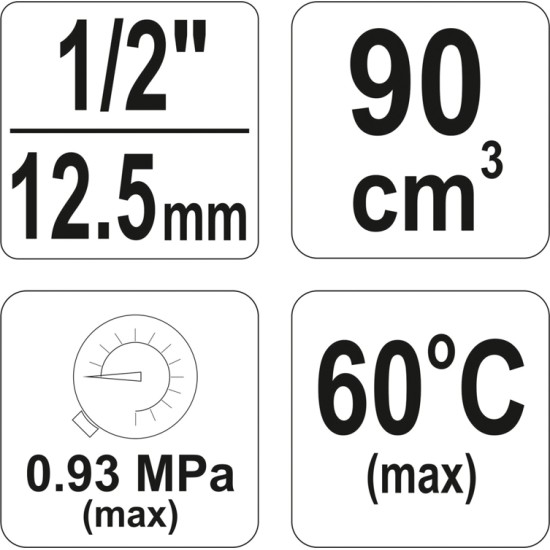 Szűrő nyomásszabályzóval 1/2" YATO